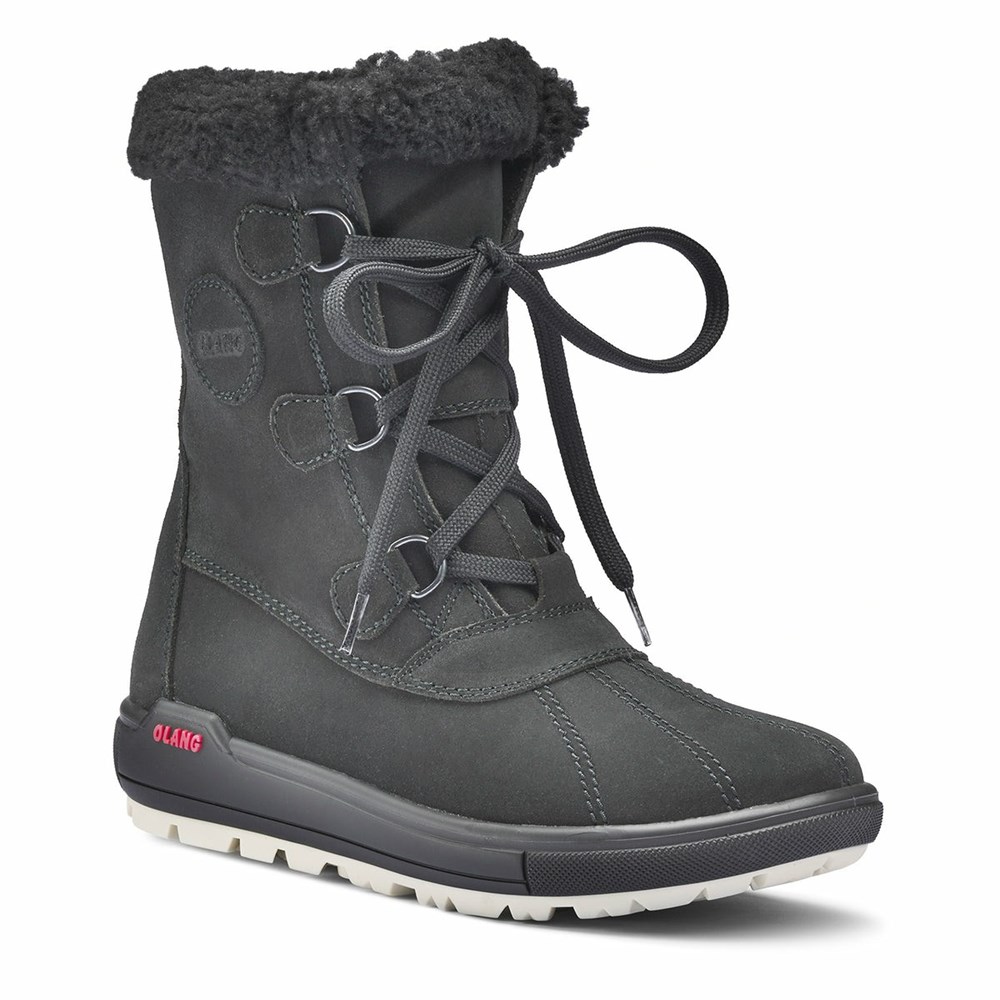 Olang Hupa Tex Schneestiefel Damen Dunkelgrau | ZAWHDF471