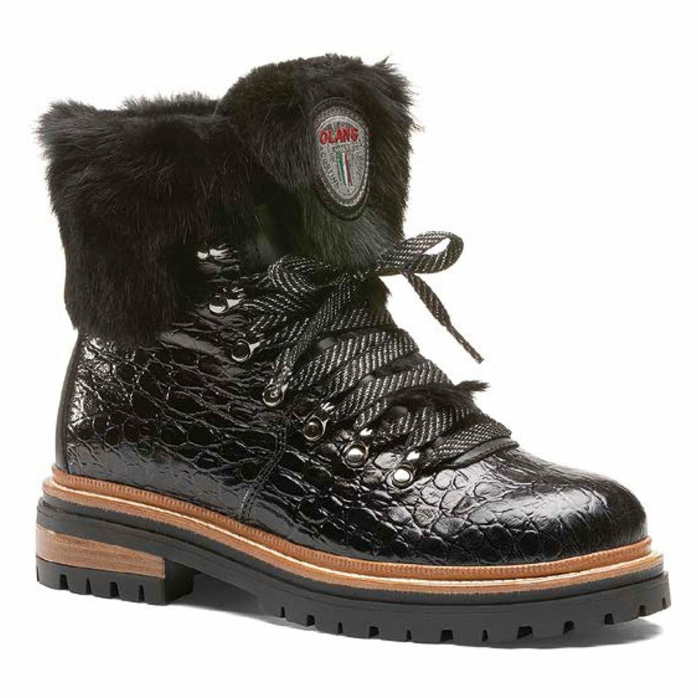 Olang Imperial LUX WTX Schneestiefel Damen Schwarz | UPYLRT659