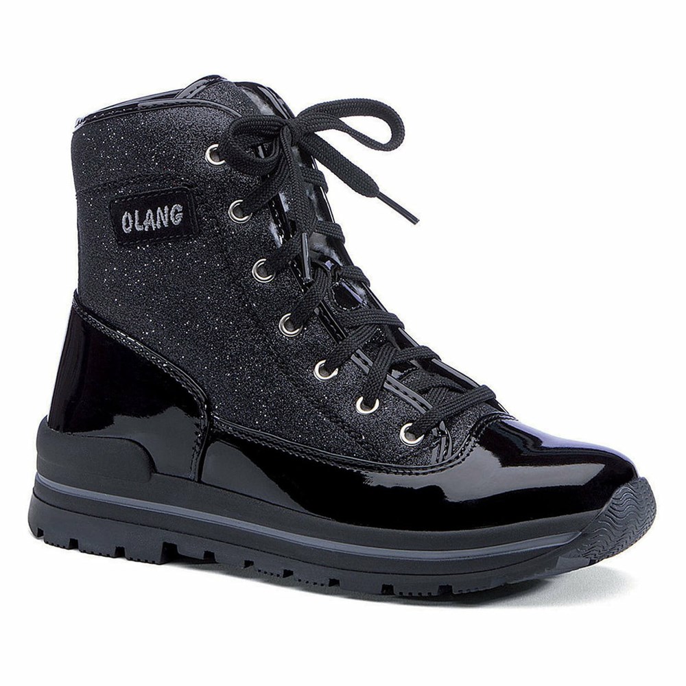 Olang Pop Schneestiefel Damen Schwarz | LGAVNX893